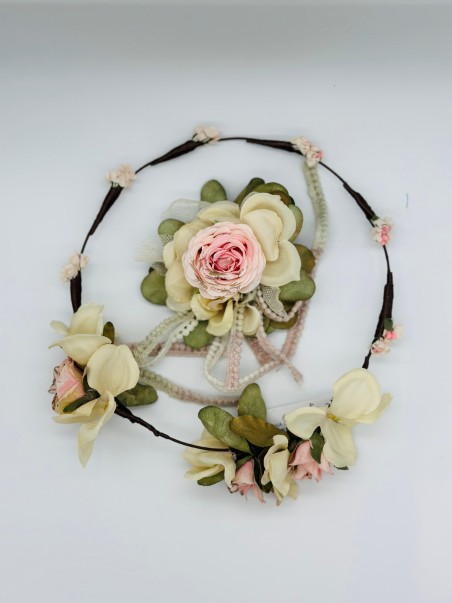 CONJUNTO CORONA Y BROCHE