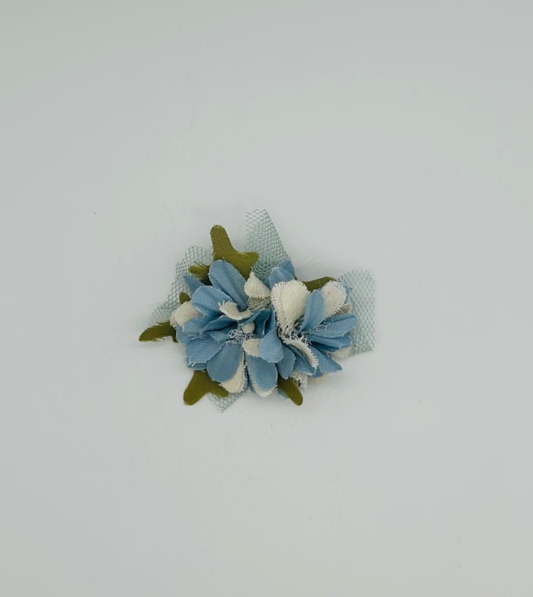 PINZA FLORES AZUL