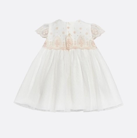 VESTIDO BAUTIZO BLANCO/TOSTADO 2