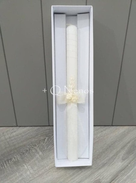 Vela Bautizo/Comunión Ramillete