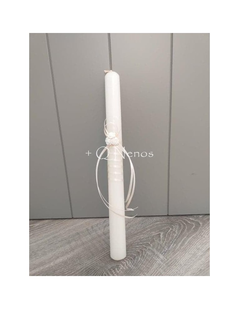 Vela Bautizo/Comunión Flor