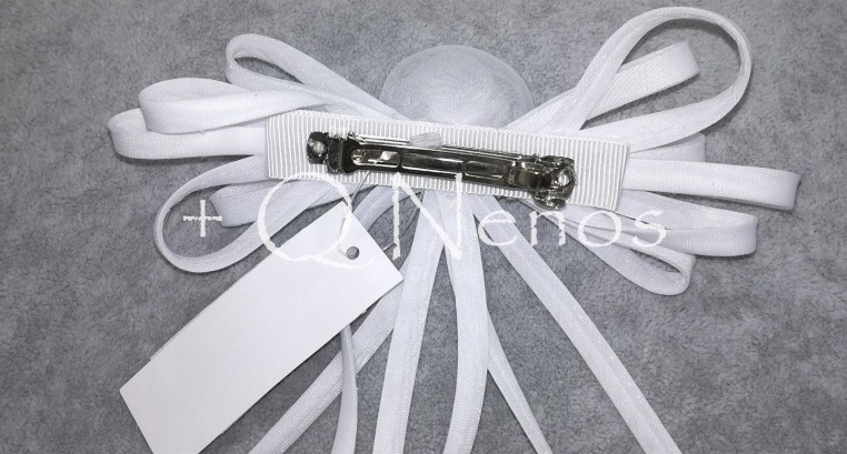 Prendido Comunión Flor Blanco CHC3147