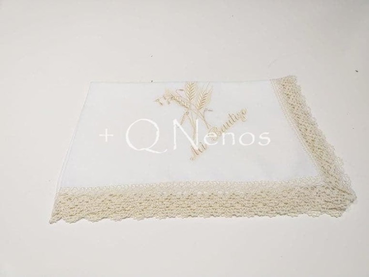 Pañuelo Bautizo Espigas EV04.