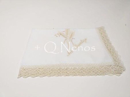 Pañuelo Bautizo Espigas EV04.