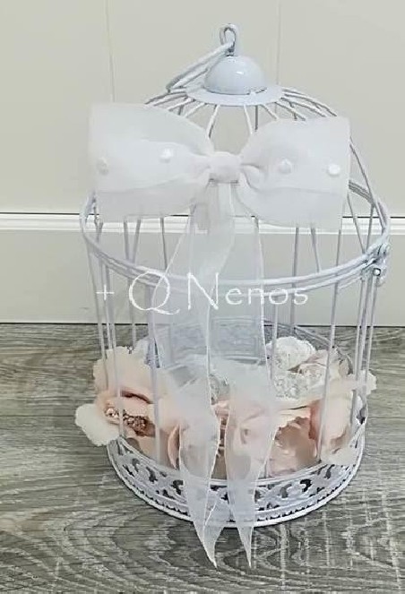 Lazo Comunión Bodoques Seda Cristal Blanco L316L