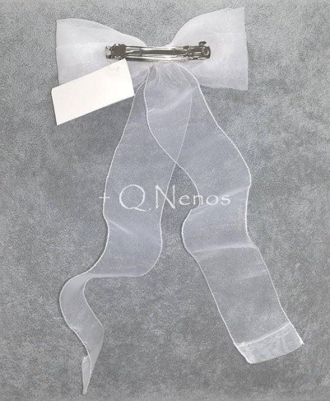 Lazo Comunión Bodoques Seda Cristal Blanco L316L 2
